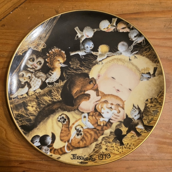 1973 Christmas Plate West Germany - Juan Ferrandiz ANRI 8" - Picture 9 of 9